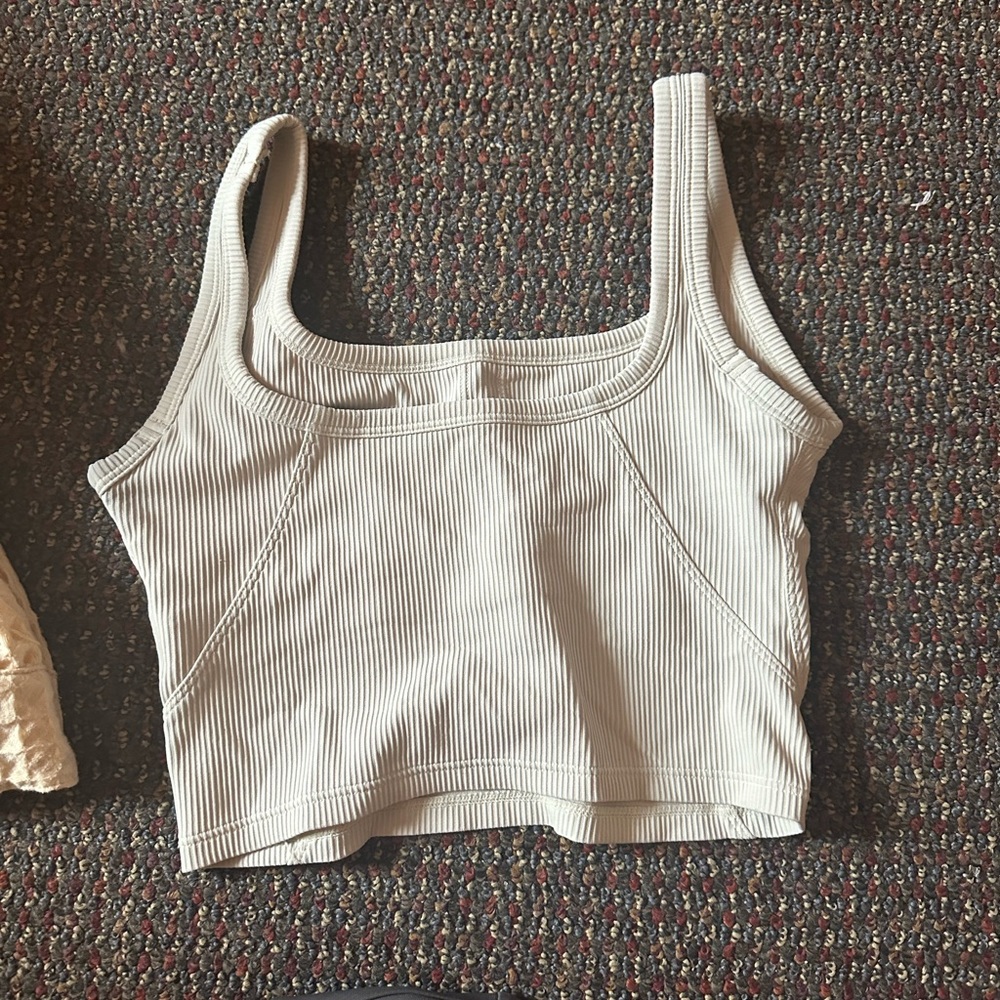 Athletic tank with built in bra
